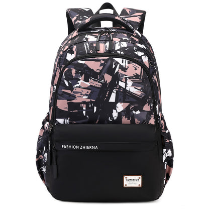 Backpack New Fashion Large Capacity Elementary and Middle School Student Schoolbags Waterproof Leisure Backpack Lightweight Fashion Backpack Delivery