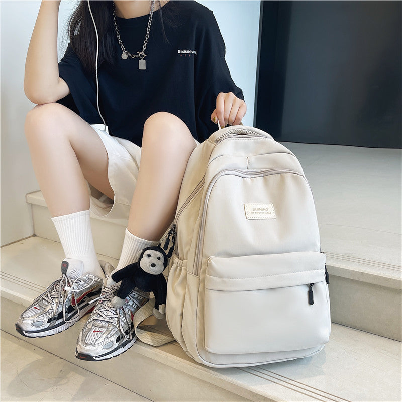 Backpack Backpack Wholesale Foreign Trade New Fashion College Student Korean Leisure Schoolbag Female Ins Trend Large-Capacity Backpack