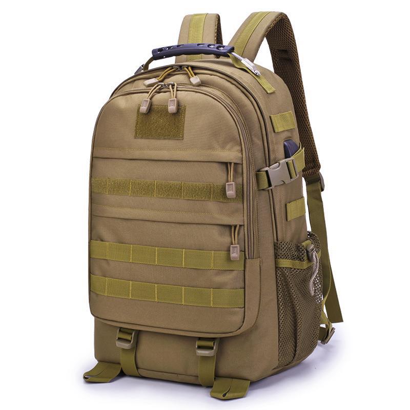 Backpack Men's Outdoor Tactics Backpack Hiking Backpack Large Capacity Exercise Camouflage Schoolbag Camping Luggage Bag Wholesale