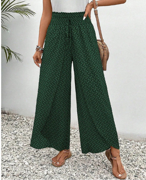 storexq Summer   HOT and NEW Cross Border Ethnic Retro Urban Casual Loose Split Wide Leg Women's Trousers