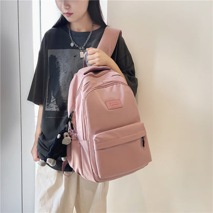 Backpack Backpack Wholesale Foreign Trade New Fashion College Student Korean Leisure Schoolbag Female Ins Trend Large-Capacity Backpack