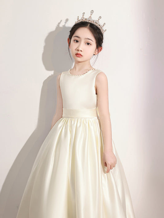 Princess Dress Girls' Cross-Border Dress Piano Playing Violin Show Performance Gown Children Host Catwalk Dress