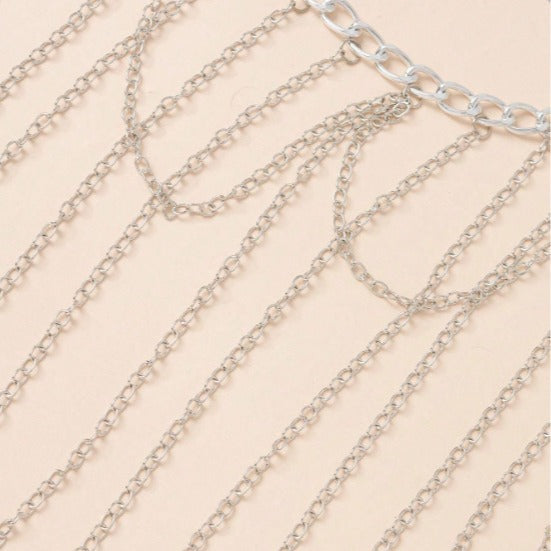 4473 2025 hot-selling new metal fringed waist chain women's fashion versatile waist chain handmade belt body chain