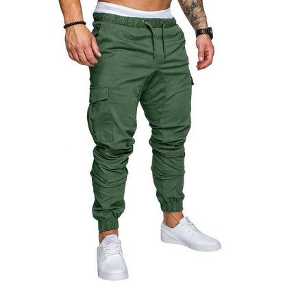 Foreign Trade New Work Clothes Multi-Pocket Trousers Men's Woven Fabric Casual Pants Ankle Banded Pants Men's Perennial Goods