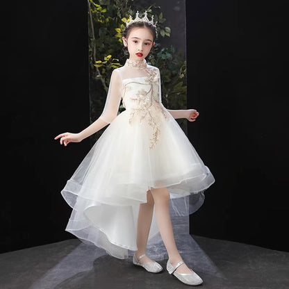 Girl's Dress Princess Dress Flower Girl Wedding Dress Little Girl Host Children's Piano Costume Children's Day Performance Children's Clothing