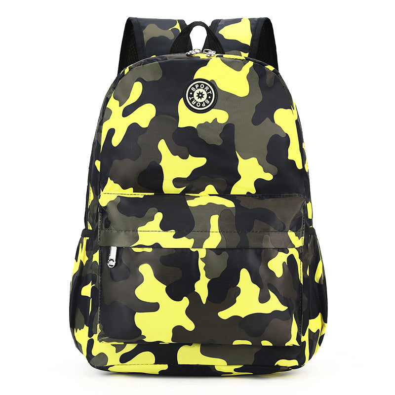 Children's Schoolbag Factory Wholesale Cross-Border Camouflage Backpack Primary School Student Backpack Boys and Girls Burden Reduction Year 12 Grade