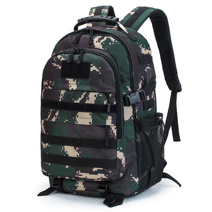 Backpack Men's Outdoor Tactics Backpack Hiking Backpack Large Capacity Exercise Camouflage Schoolbag Camping Luggage Bag Wholesale