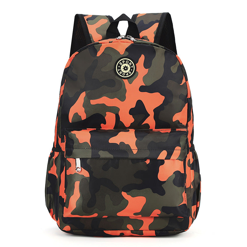 Children's Schoolbag Factory Wholesale Cross-Border Camouflage Backpack Primary School Student Backpack Boys and Girls Burden Reduction Year 12 Grade