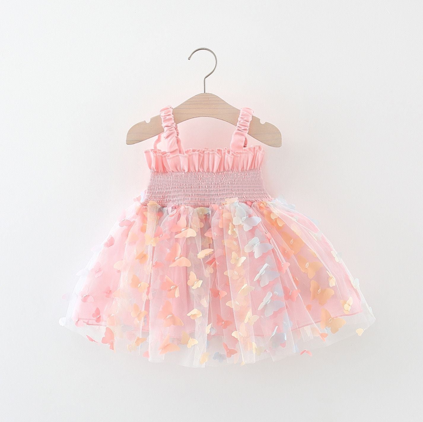 Summer Kids' Skirt Little Girl Summer Cute Bow Suspenders Princess Dress Summer Girl Dress 2853