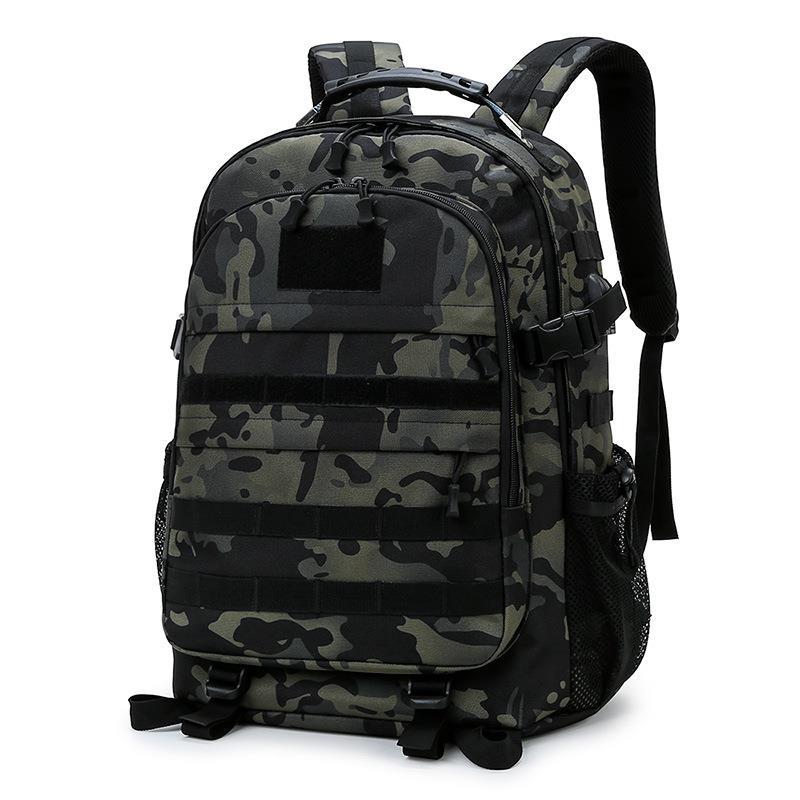 Backpack Men's Outdoor Tactics Backpack Hiking Backpack Large Capacity Exercise Camouflage Schoolbag Camping Luggage Bag Wholesale