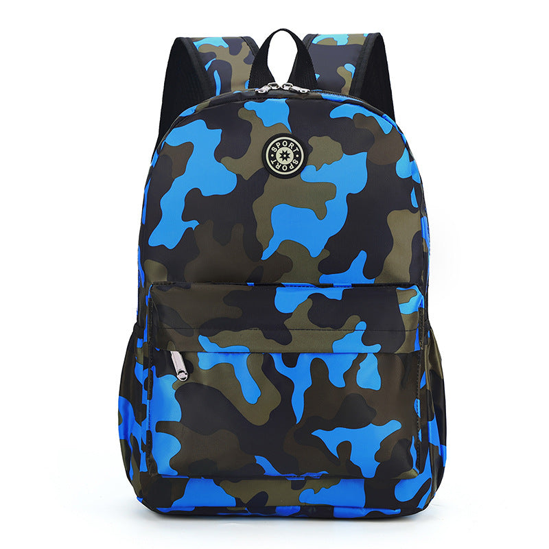 Children's Schoolbag Factory Wholesale Cross-Border Camouflage Backpack Primary School Student Backpack Boys and Girls Burden Reduction Year 12 Grade