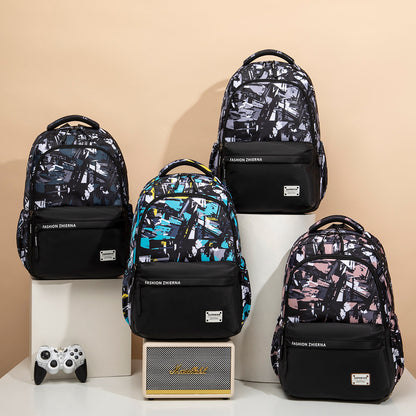 Backpack New Fashion Large Capacity Elementary and Middle School Student Schoolbags Waterproof Leisure Backpack Lightweight Fashion Backpack Delivery