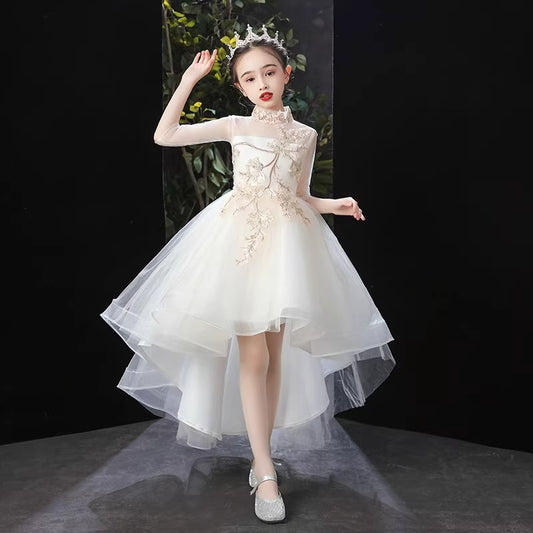 Girl's Dress Princess Dress Flower Girl Wedding Dress Little Girl Host Children's Piano Costume Children's Day Performance Children's Clothing