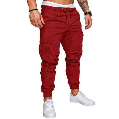 Foreign Trade New Work Clothes Multi-Pocket Trousers Men's Woven Fabric Casual Pants Ankle Banded Pants Men's Perennial Goods