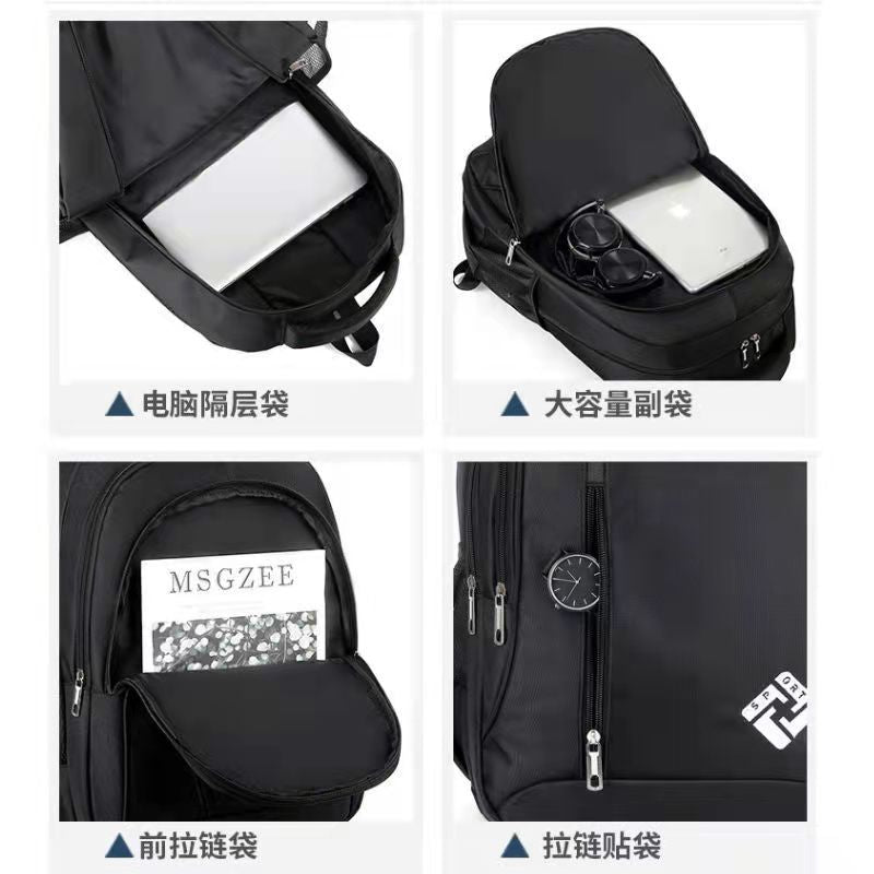 Super Light Backpack Men's Computer Backpack Large Capacity Travel High School Junior High School Student Schoolbag Student Fashion Trend