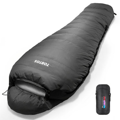 4-Season Mummy Sleeping Bag - Ultra-Warm, Lightweight, Waterproof, and Compact for Adults - Ideal for Camping, Outdoor, Hiking, and Backpacking Adventures with Compression Sack