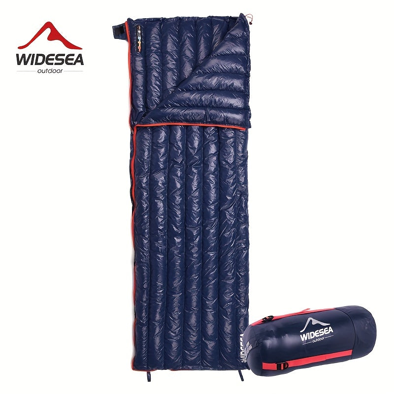 Ultra-Compact Down Sleeping Bag – Water-Resistant, Lightweight for Backpacking – Includes Compression Sack