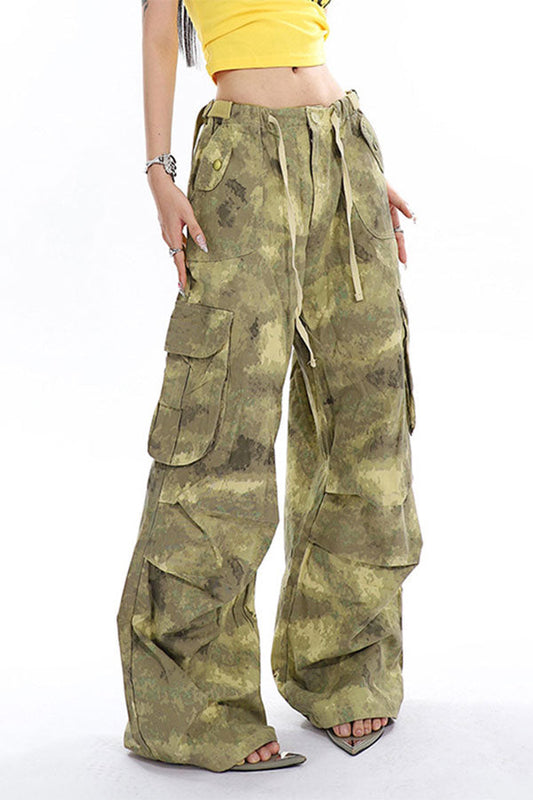 storexq Camouflage On-trend Multi Pocket Drawstring Pants