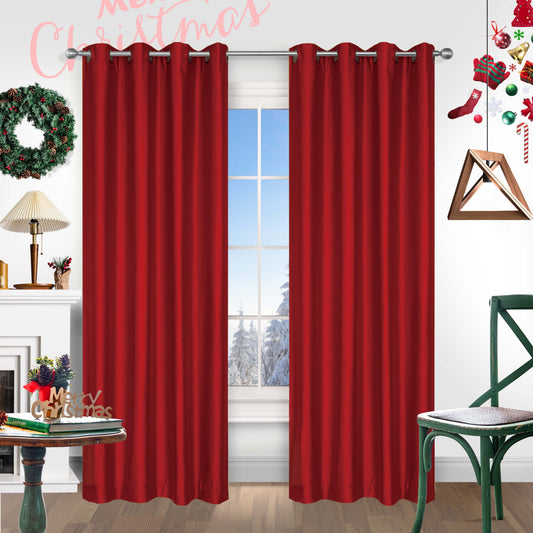 1-Panel Faux Silk Luxury Curtain - Light Filtering, Grommet Top, Perfect for Living Room, Bedroom, Office, Kitchen, and Study Home Decor with Elegant Draping and Easy Installation