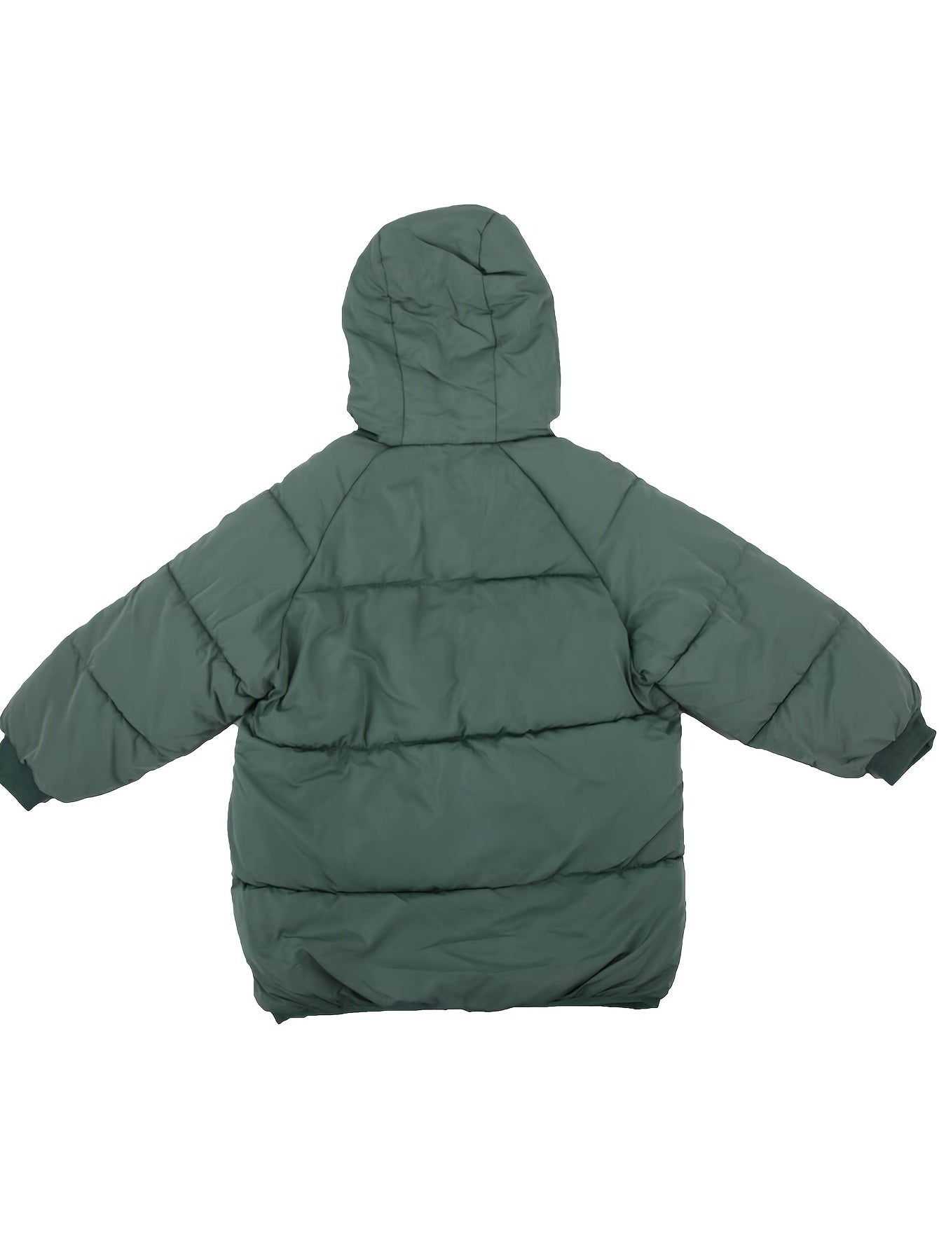 Boys Winter Coats With Hooded, Zip Up Coat Warm Winter Jacket