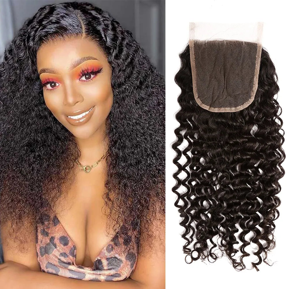 11A Closure Human Hair HD Transparent Closure Straight Body Wave Pre Plucked With Baby Hair Free Part Curly Wave Brazilian Virgin Human Hair Wet And Wavy 4x4 5x5 6x6