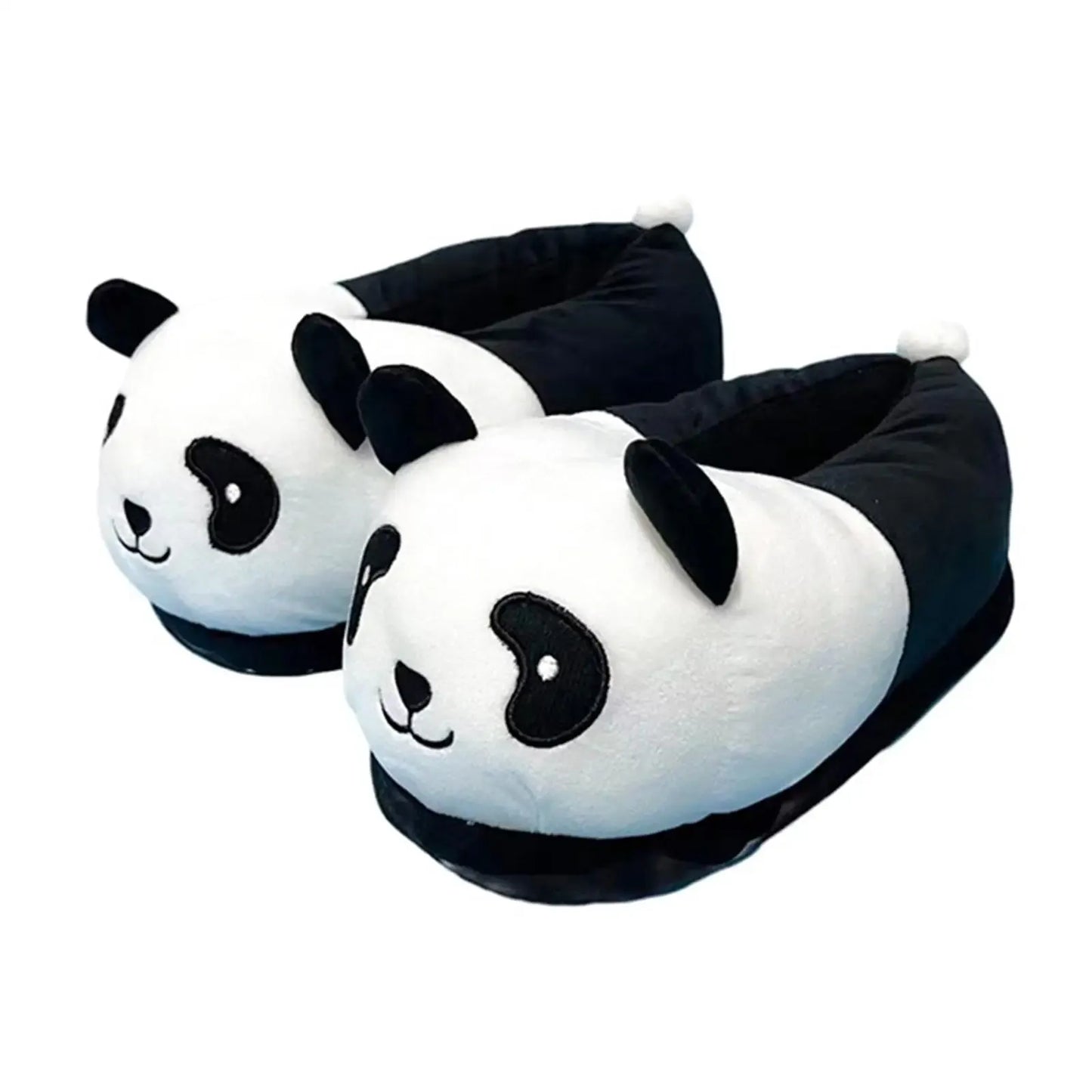 Winter Indoor Panda Women Slippers Ladies Cute Animals Plush Warm Furry Shoes Couple Home Bedroom Fuzzy Slipers Bear Men Sliders