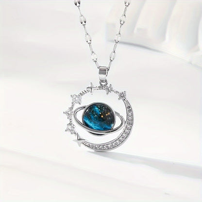 Y2K-Inspired Zircon Pendant Necklace - Stylish For All, Perfect Gift For Birthdays & Loved Ones