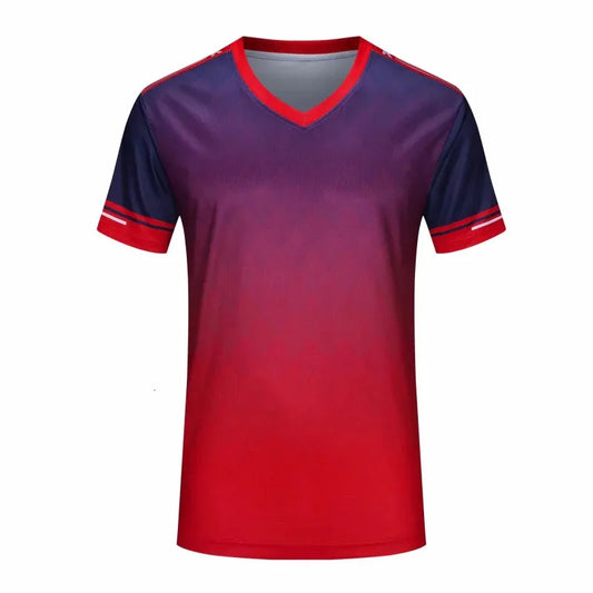 Surverement Football Men Tops Tees Quick Dry Soccer Jerseys Printing Mens Running Short sleeve Sports Shirt 240709