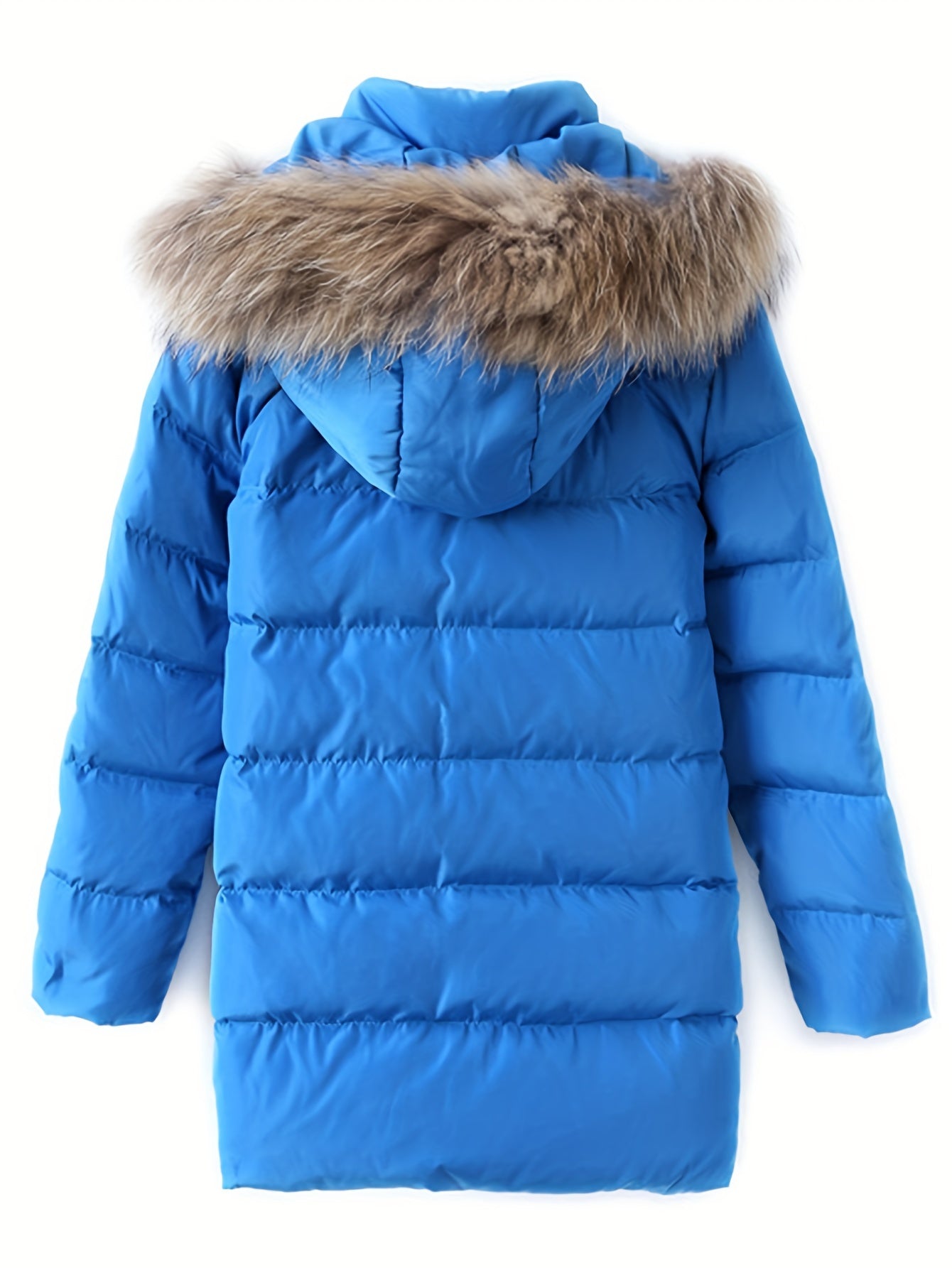 Comfy Long Sleeve Hooded Down Jacket for Girls and Boys - Warm, Detachable Hood, Outdoor Sports Ready, Perfect for Fall and Winter Seasons