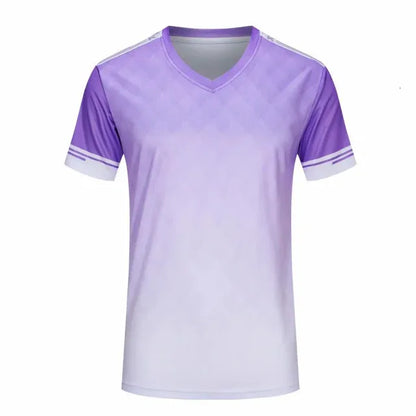 Surverement Football Men Tops Tees Quick Dry Soccer Jerseys Printing Mens Running Short sleeve Sports Shirt 240709