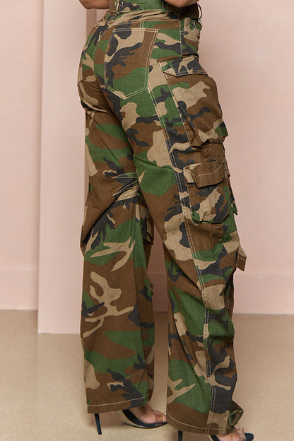 storexq Camouflage Modern Multi Pocket Jeans