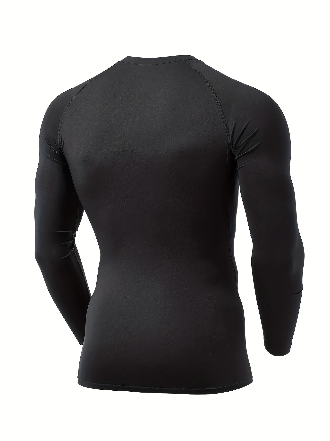 1/3 pcs Thermal Performance Long Sleeve Compression Shirt - Men's Winter Sports Base Layer Top for Running, Athletic Training, and Cold Weather Activities - Moisture-Wicking, Quick-Drying, and Four-Way Stretch