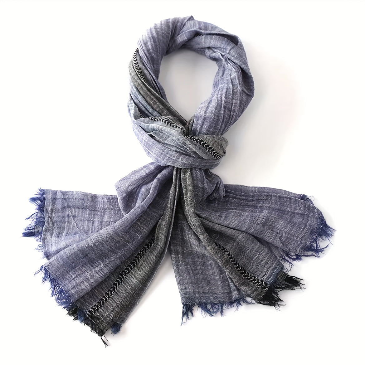 1pc Unisex Cotton Thin Fashion British Color Matching Warm Scarf For Spring For Autumn And Winter