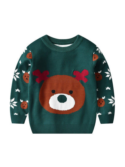 Christmas Bear Boy Knitted Sweater