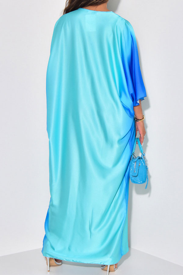 storexq Gradient Undeniable High Split Maxi Dress