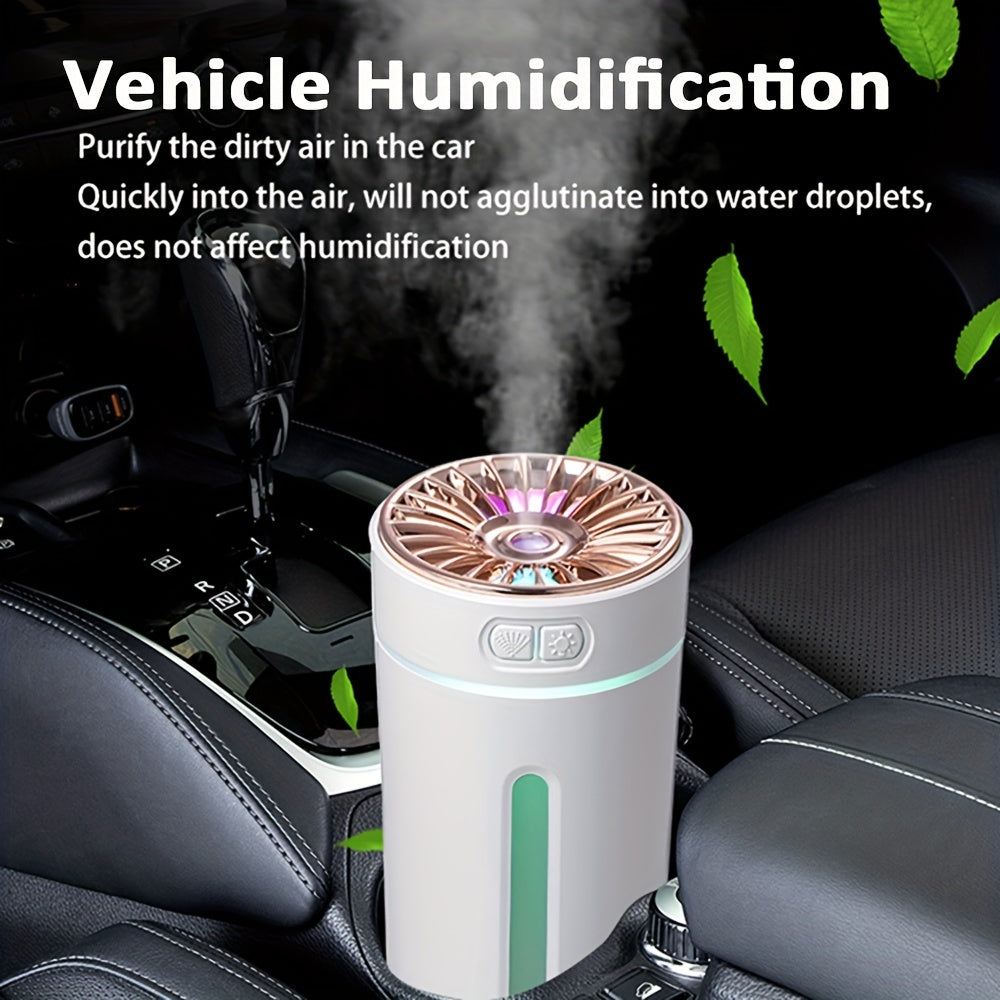 300ML Car Aroma Diffuser - Long-Lasting Rechargeable, Vibrant Color-Changing Night Light, Advanced Aroma Diffusion, Compact Humidifier, Mist Sprayer, Aromatherapy, Car Air Freshener, Mini Flameless Humidifier, Breathing Light, Colorful Marquee Lights - Si