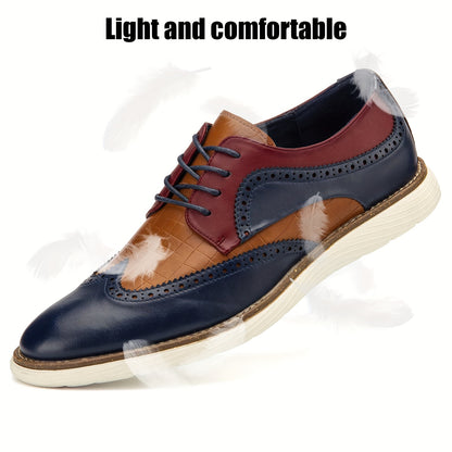 Stylish Mens Oxford Shoes - Ultra-Comfortable, Breathable, Soft Insoles - Classic Business Oxfords Perfect for Work, Formal Events, or Daily Wear