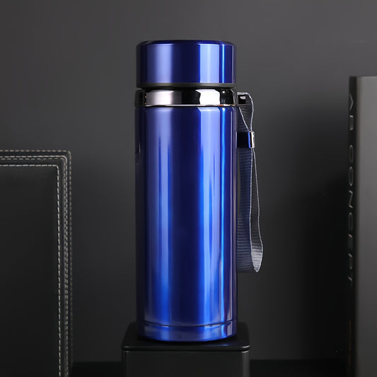 1pc Gradient Color Stainless Steel Insulated Water Bottle, 304 Double Wall Vacuum Sports Flask for Cold/Hot Beverages, Leak-Proof Travel Thermal Cup for Outdoor Fitness, Gift - Uncharged