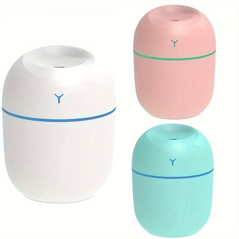 1pc 7.44oz Mini Cute Humidifier Air Purifier With Night Light And Cool Mist For Home, Car, And Plants, Purify Air And Freshen Room