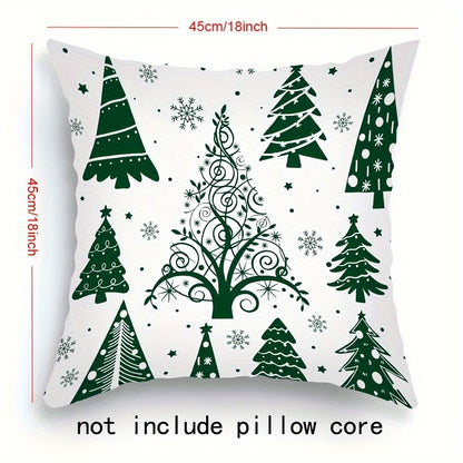 1pc/4pcs Merry Christmas Throw Pillow Covers - Festive Home Decor for Bedroom, Living Room, Sofa, Car with Seasonal Cheer