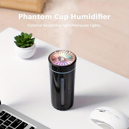 300ML Car Aroma Diffuser - Long-Lasting Rechargeable, Vibrant Color-Changing Night Light, Advanced Aroma Diffusion, Compact Humidifier, Mist Sprayer, Aromatherapy, Car Air Freshener, Mini Flameless Humidifier, Breathing Light, Colorful Marquee Lights - Si