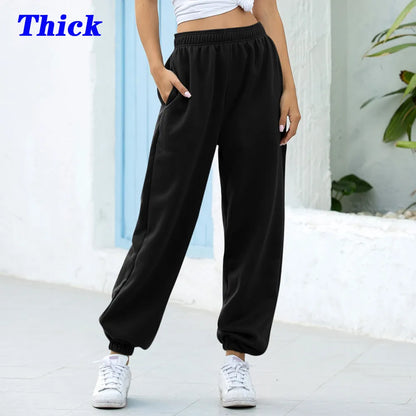 Sweatpants Women Baggy Gray Sports Pants Joggers Wide Leg Oversized Streetwear High Waisted Trousers Women LJ201130