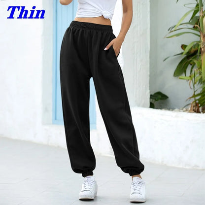 Sweatpants Women Baggy Gray Sports Pants Joggers Wide Leg Oversized Streetwear High Waisted Trousers Women LJ201130