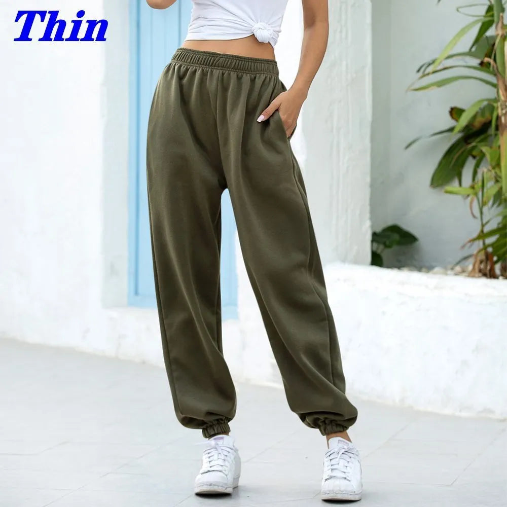 Sweatpants Women Baggy Gray Sports Pants Joggers Wide Leg Oversized Streetwear High Waisted Trousers Women LJ201130