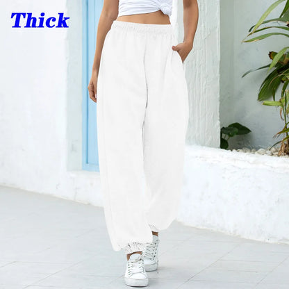 Sweatpants Women Baggy Gray Sports Pants Joggers Wide Leg Oversized Streetwear High Waisted Trousers Women LJ201130