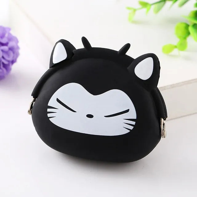 New Coin Purse Mini Silicone Animal Small Purse Lady Key Bag Children Gift Prize Package Bluetooth earphone 10pcs