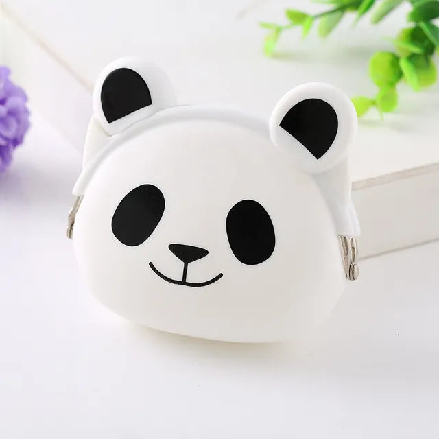 New Coin Purse Mini Silicone Animal Small Purse Lady Key Bag Children Gift Prize Package Bluetooth earphone 10pcs