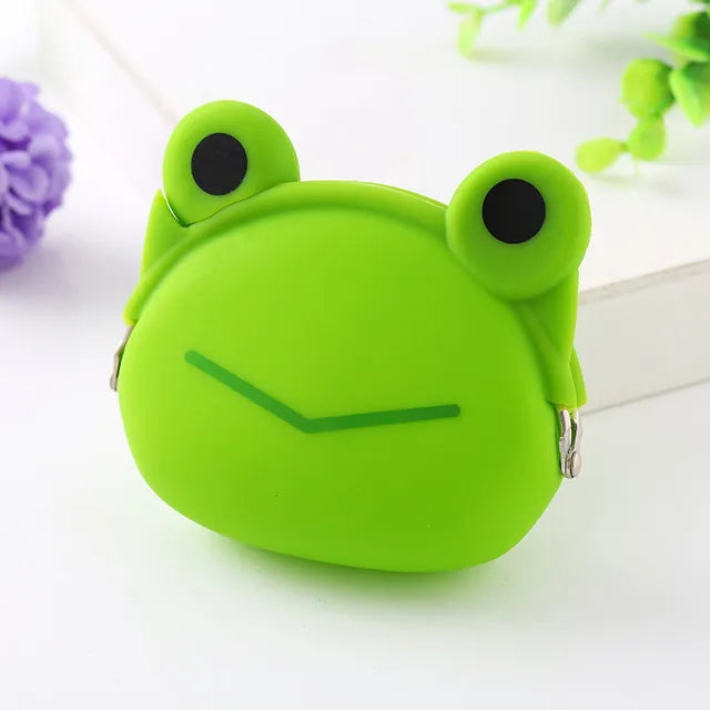 New Coin Purse Mini Silicone Animal Small Purse Lady Key Bag Children Gift Prize Package Bluetooth earphone 10pcs