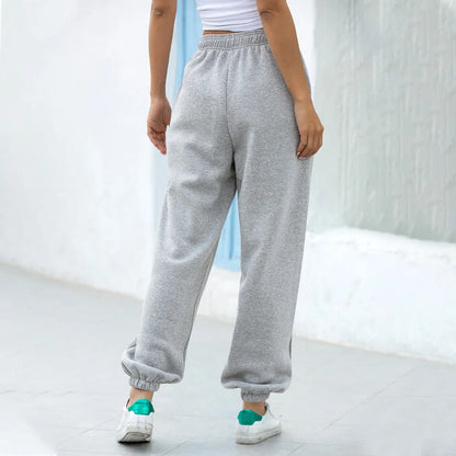 Sweatpants Women Baggy Gray Sports Pants Joggers Wide Leg Oversized Streetwear High Waisted Trousers Women LJ201130