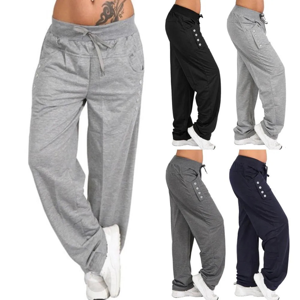 Womens Casual Pants Loose Baggy Sweatpants Sportswear Ladies Harem Trousers Long Pants Jogger Plus Size 5XL Home